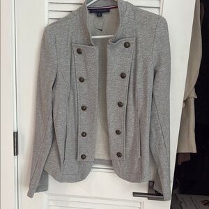 Tommy Hilfiger Light Gray Double-Breasted Blazer